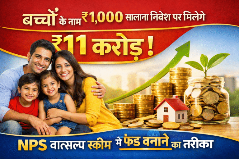 Read more about the article बच्चों के नाम ₹10,000 सालाना निवेश पर मिलेंगे ₹11 करोड़:NPS वात्सल्य स्कीम में फंड बनाने का पूरा गणित; जानें पात्रता और इन्वेस्टमेंट का तरीका।